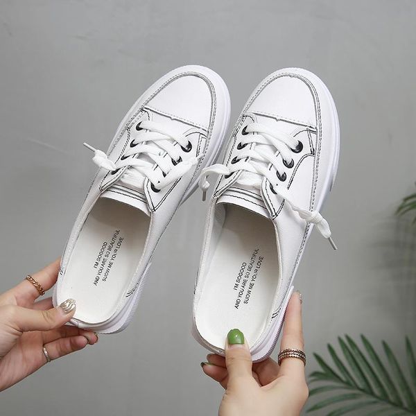 slippers 2021 women sandals summer shoes flat half leather sneakers flip flops mule woman size 35-40, Black
slippers 2021 women sandals summer shoes flat half leather sneakers flip flops mule woman size 35-40, Black