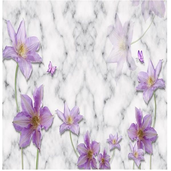 wallpapers purple lily 3d butterfly marble pattern tv background wall modern wallpaper for living room
wallpapers purple lily 3d butterfly marble pattern tv background wall modern wallpaper for living room
