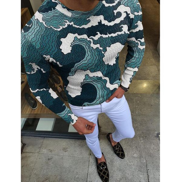 men's sweaters 2021 autumn printed leisure pullover knitwear youth slim casual sweater, White;black
men's sweaters 2021 autumn printed leisure pullover knitwear youth slim casual sweater, White;black