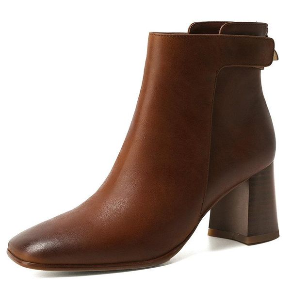 boots basic fashion concise women ankle genuine leather back zipper thick heels office ladies casual shoes woman autumn, Black
boots basic fashion concise women ankle genuine leather back zipper thick heels office ladies casual shoes woman autumn, Black