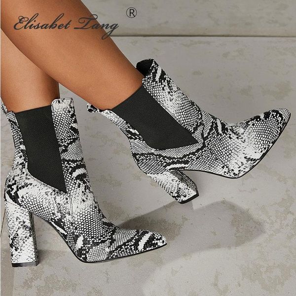 boots elisabet tang snake print high heel women ankle for thick heels casual slip on winter shoes, Black
boots elisabet tang snake print high heel women ankle for thick heels casual slip on winter shoes, Black