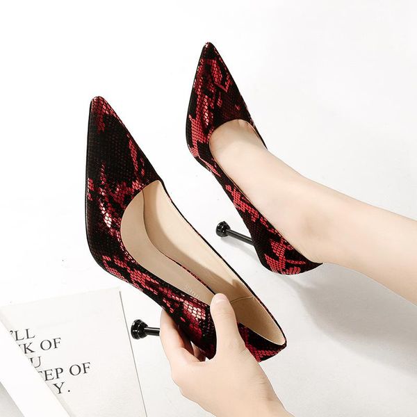 pumps women serpentine high heels party shoes ladies fashion pointed toe stiletto shallow nightclub chaussure femme dress, Black
pumps women serpentine high heels party shoes ladies fashion pointed toe stiletto shallow nightclub chaussure femme dress, Black