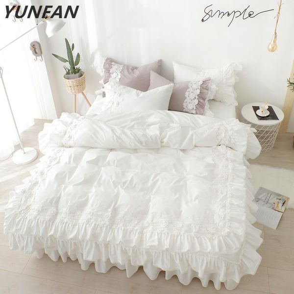 bedding sets pure cotton lace white duvet cover set luxury bed linen princess skirt twin full king wedding bedclothes
bedding sets pure cotton lace white duvet cover set luxury bed linen princess skirt twin full king wedding bedclothes