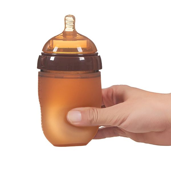250ml Baby Silicone Bottle Anti Colic Air Vent Wide Neck Natural Nursing Feeding Bottle For children Infant BPA Free
250ml Baby Silicone Bottle Anti Colic Air Vent Wide Neck Natural Nursing Feeding Bottle For children Infant BPA Free