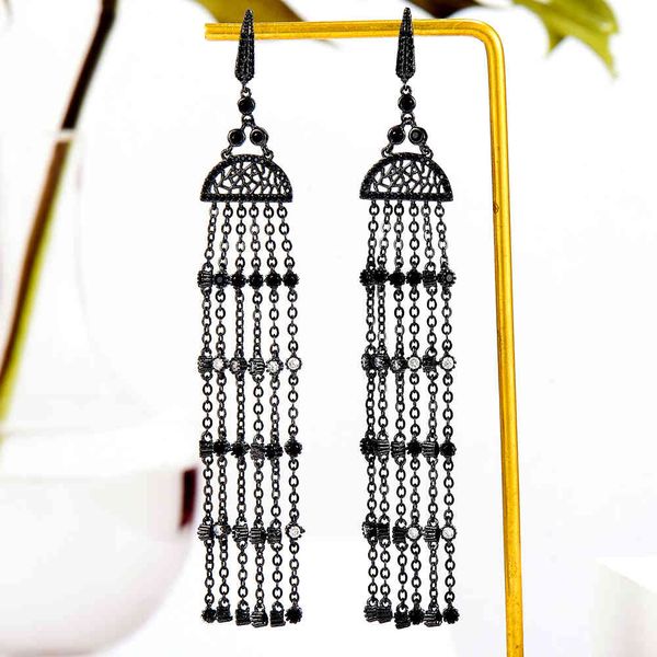 godki trendy luxury long tassels dangle earrings women wedding cubic zircon crystal african dubai white bridal earring 2021, Golden
godki trendy luxury long tassels dangle earrings women wedding cubic zircon crystal african dubai white bridal earring 2021, Golden