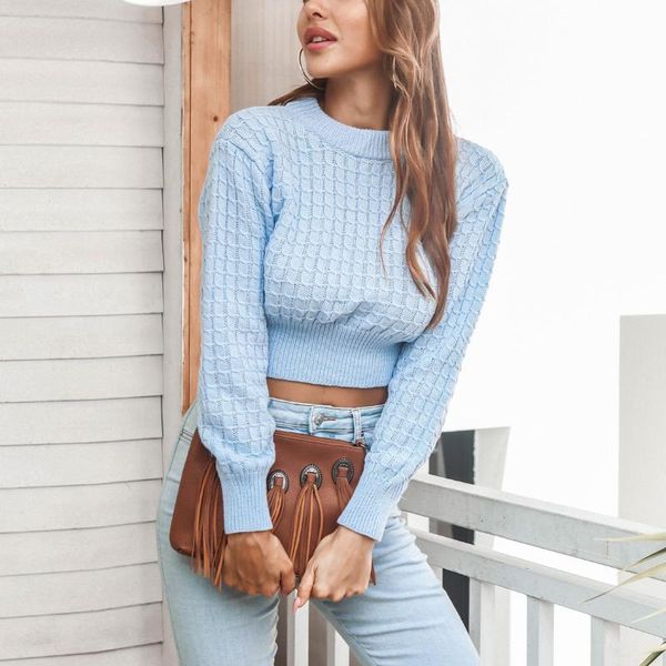 women's sweaters casual solid o-neck winter sweater long sleeve crop women knitted pullover clothing pull femme, White;black
women's sweaters casual solid o-neck winter sweater long sleeve crop women knitted pullover clothing pull femme, White;black