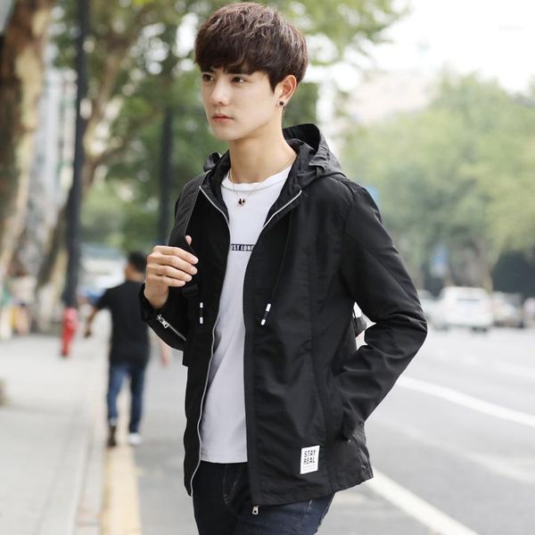 spring and autumn thin men hooded washing lettered middle long coat large size casual hong kong style jacket1, Black;brown
spring and autumn thin men hooded washing lettered middle long coat large size casual hong kong style jacket1, Black;brown