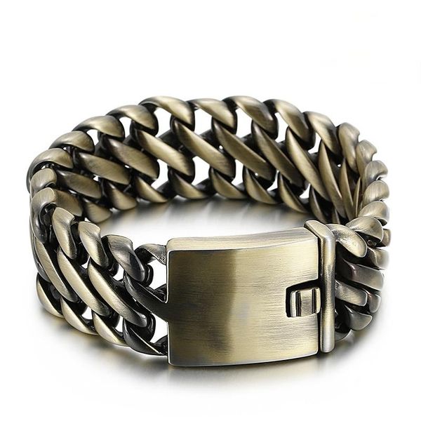 charm bracelets jewels store vintage 23mm wide bracelet bronze men's stainless steel jewelry accessories for man, Golden;silver
charm bracelets jewels store vintage 23mm wide bracelet bronze men's stainless steel jewelry accessories for man, Golden;silver