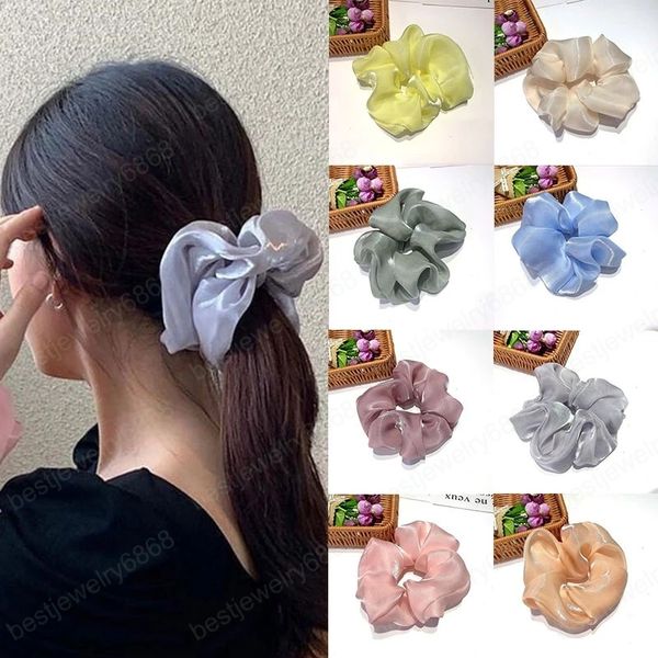 fashion women girls silky satin hair scrunchies solid stretch elastic hair tie simple elegant rubber band ponytail holder, Pink
fashion women girls silky satin hair scrunchies solid stretch elastic hair tie simple elegant rubber band ponytail holder, Pink