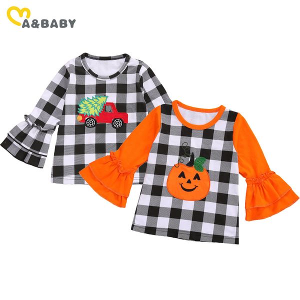 1-6y toddler kid girls christmas clothes long sleeve plaid t shirts halloween pumpkin tee party costumes 210515, Blue
1-6y toddler kid girls christmas clothes long sleeve plaid t shirts halloween pumpkin tee party costumes 210515, Blue