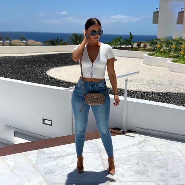 women's tanks & camis summer short sleeved v-neck strapless spring/summer vest, White
women's tanks & camis summer short sleeved v-neck strapless spring/summer vest, White