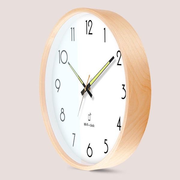 luminous wood wall clock silent living room white large clocks home decor modern mechanism horloge decoration
luminous wood wall clock silent living room white large clocks home decor modern mechanism horloge decoration