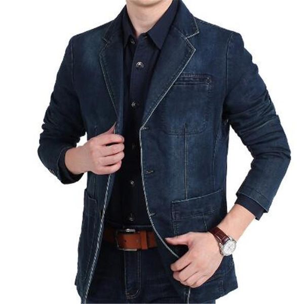 men's jackets 4xl mens denim blazer men fashion cotton vintage suit outerwear male blue coat jacket slim fit jeans blazers, Black;brown
men's jackets 4xl mens denim blazer men fashion cotton vintage suit outerwear male blue coat jacket slim fit jeans blazers, Black;brown