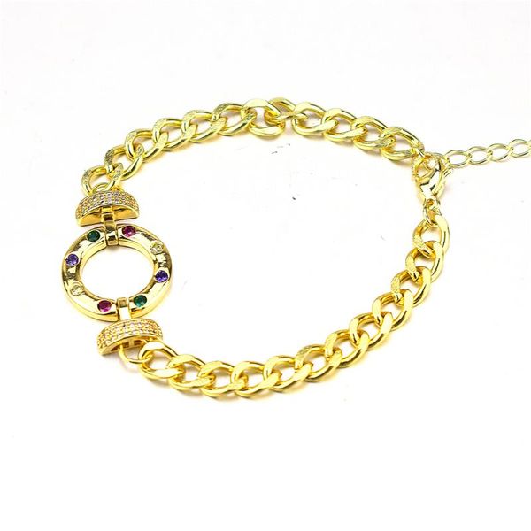 link, chain micro-pave hollow round double hole connector pendant with cuban lobster clasp bracelet jewelry supply discover charm, Black
link, chain micro-pave hollow round double hole connector pendant with cuban lobster clasp bracelet jewelry supply discover charm, Black