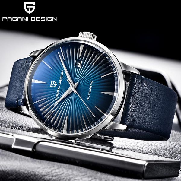 wristwatches pagani design men's mechanical watches sports brand men stainless steel waterproof automatic watch business leather clock, Slivery;brown
wristwatches pagani design men's mechanical watches sports brand men stainless steel waterproof automatic watch business leather clock, Slivery;brown