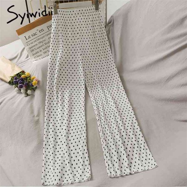 polka dot elastic high waist pants women casual striped white black loose trousers summer korean fashion pant 210607, Black;white
polka dot elastic high waist pants women casual striped white black loose trousers summer korean fashion pant 210607, Black;white