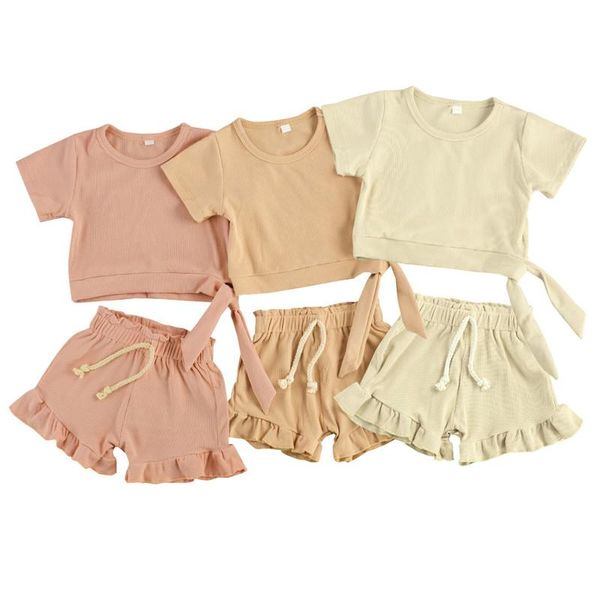 clothing sets 0-3y summer toddler kids baby girls casual children knitted short sleeve t-shirts+ruffles shorts sport suits outfits, White
clothing sets 0-3y summer toddler kids baby girls casual children knitted short sleeve t-shirts+ruffles shorts sport suits outfits, White