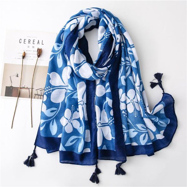 scarves elegant women blue and white flower print scarf viscose cotton shawl female large shawls wraps foulard femme cachecol stoles, Blue;gray
scarves elegant women blue and white flower print scarf viscose cotton shawl female large shawls wraps foulard femme cachecol stoles, Blue;gray