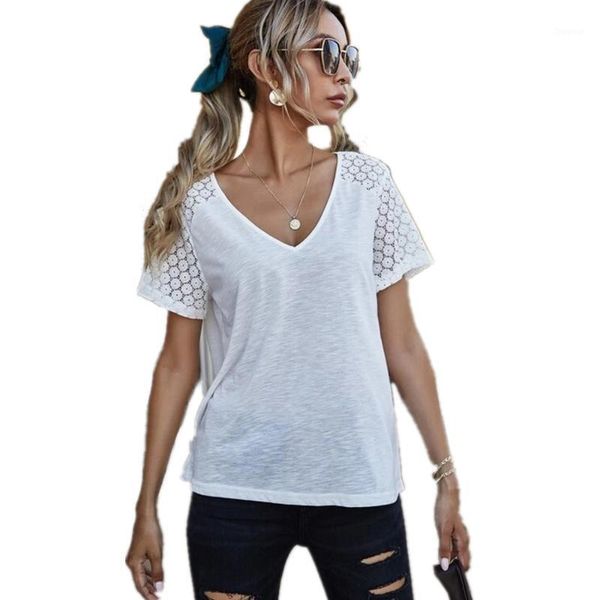 shirt summer women t-shirt casual short sleeve v-neck solid shirts 2021 s-xxl size loose clothes lady tees women's, White
shirt summer women t-shirt casual short sleeve v-neck solid shirts 2021 s-xxl size loose clothes lady tees women's, White