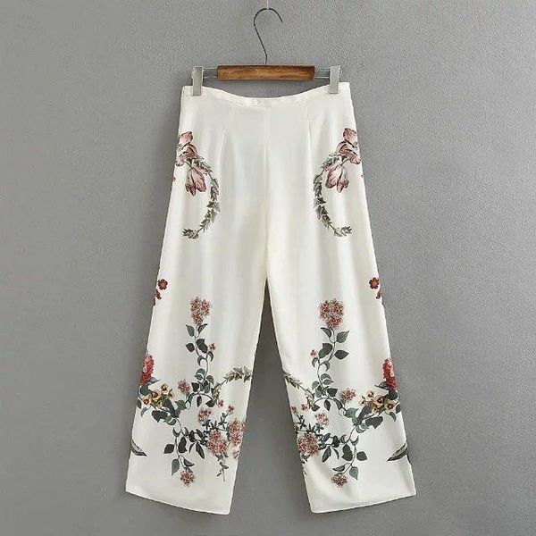 women's pants & capris girls floral print summer casual holiday wide leg spring white flower ethnic women long loose trousers female, Black;white
women's pants & capris girls floral print summer casual holiday wide leg spring white flower ethnic women long loose trousers female, Black;white