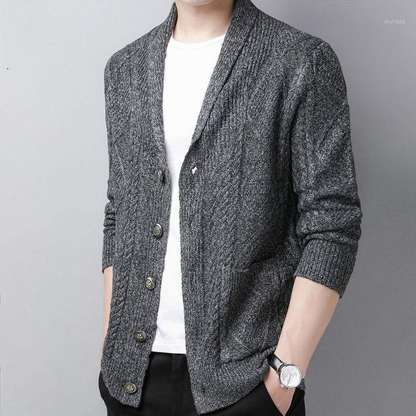 men's jackets 2021 autumn winter warm korean style coat pockets casual men cardigan male casaco masculino hombre knitted sweaters s14, Black;brown
men's jackets 2021 autumn winter warm korean style coat pockets casual men cardigan male casaco masculino hombre knitted sweaters s14, Black;brown