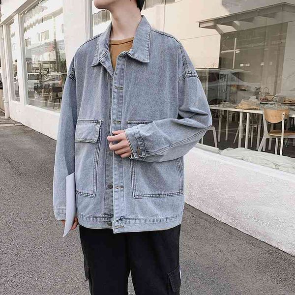 men's jackets spring blue denim fashion casual retro pocket mens streetwear korean loose hip-hop bomber men vcv0, Black;brown
men's jackets spring blue denim fashion casual retro pocket mens streetwear korean loose hip-hop bomber men vcv0, Black;brown