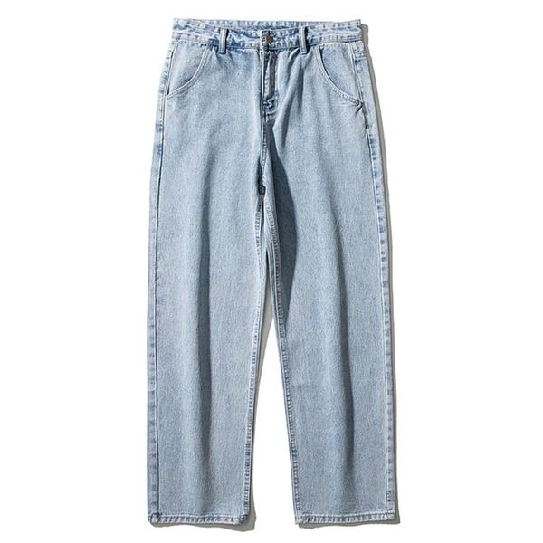 men's jeans retro harajuku solid color pants mens streetwear casual denim jogger vintage harem trousers women unisex, Blue
men's jeans retro harajuku solid color pants mens streetwear casual denim jogger vintage harem trousers women unisex, Blue