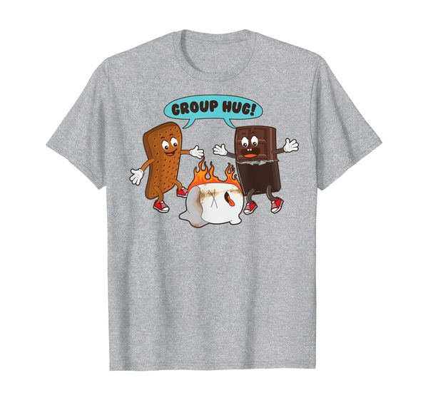 group hug s'mores marshmallows cute camping funny food gift t-shirt, White;black
group hug s'mores marshmallows cute camping funny food gift t-shirt, White;black