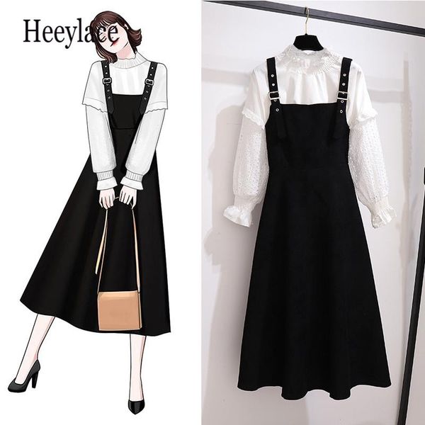 women's tracksuits sweet korean suits stand neck lace hollow out ruffles long sleeve white blouse swing strap vestidos casual cute wome, Gray
women's tracksuits sweet korean suits stand neck lace hollow out ruffles long sleeve white blouse swing strap vestidos casual cute wome, Gray