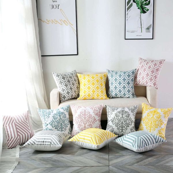 nordic embroidery pillow sofa cushion living room chair back bay window model decorative cover without core, White
nordic embroidery pillow sofa cushion living room chair back bay window model decorative cover without core, White