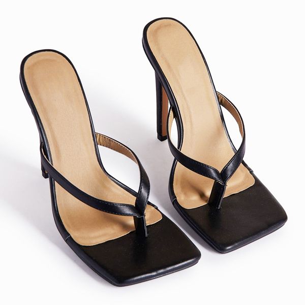 fashion women sandal square toe gladiator stiletto heel slip on chic sandals high heels party shoes slipper, Black
fashion women sandal square toe gladiator stiletto heel slip on chic sandals high heels party shoes slipper, Black