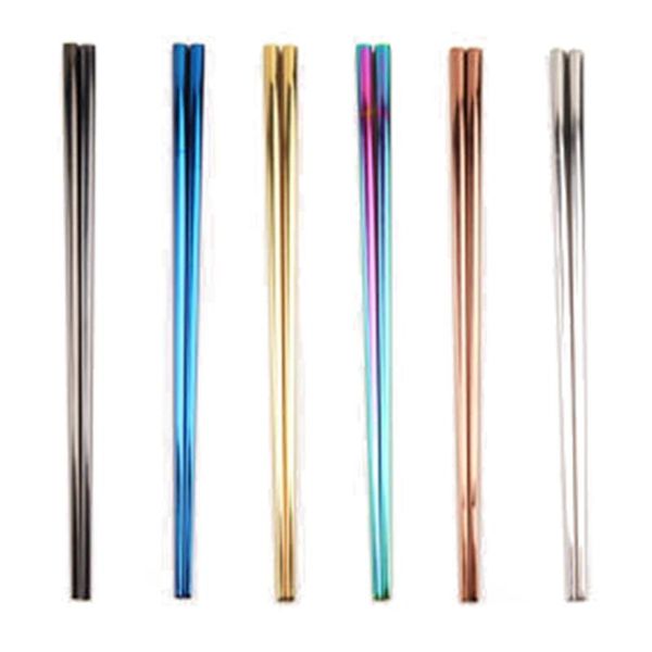 chopsticks 1 pair titanium plated stainless steel square color non-slip metal reusable tableware household restaurant
chopsticks 1 pair titanium plated stainless steel square color non-slip metal reusable tableware household restaurant