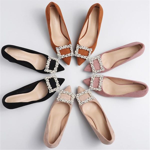 dress shoes 2021 women's heels woman pearls 6.5cm square high solid faux suede flock string bead pumps wedding elegant, Black
dress shoes 2021 women's heels woman pearls 6.5cm square high solid faux suede flock string bead pumps wedding elegant, Black