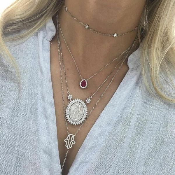 silver color choker necklace for women 3 layers hand crystal pendant chain necklaces & pendants velvet chokers fashion jewelry
silver color choker necklace for women 3 layers hand crystal pendant chain necklaces & pendants velvet chokers fashion jewelry