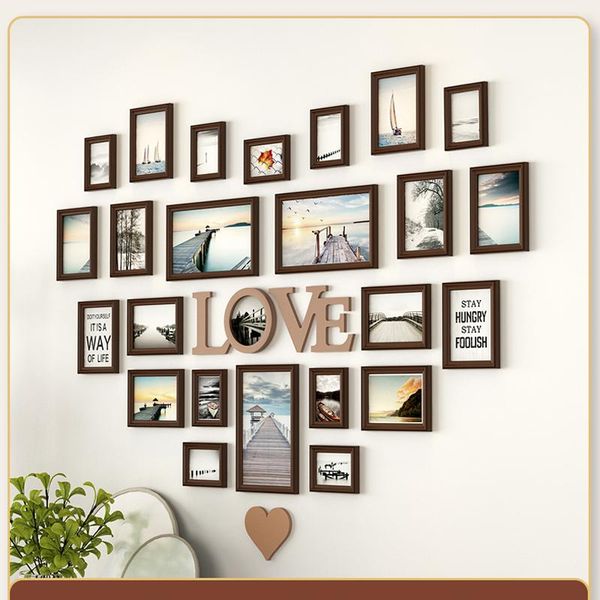 frames 24/27pcs/set heart shaped po wall romantic wedding bedroom layout wooden picture frame simple modern hanging combination
frames 24/27pcs/set heart shaped po wall romantic wedding bedroom layout wooden picture frame simple modern hanging combination