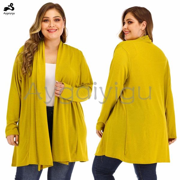 women's jackets aygaiyigu large big size women coats plus casual solid loose fashion open stitch leisure high street clothing autumn, Black;brown
women's jackets aygaiyigu large big size women coats plus casual solid loose fashion open stitch leisure high street clothing autumn, Black;brown
