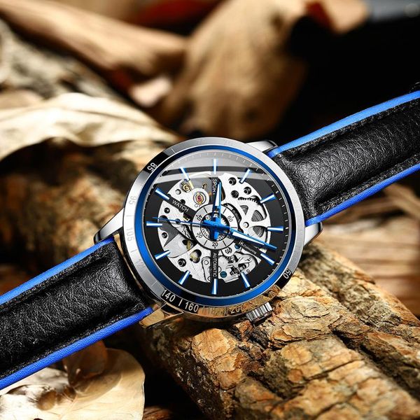 wristwatches 2021 business luxury skeleton hollow leather waterproof men's wrist watches automatic mechanical men watch relogio masculi, Slivery;brown
wristwatches 2021 business luxury skeleton hollow leather waterproof men's wrist watches automatic mechanical men watch relogio masculi, Slivery;brown