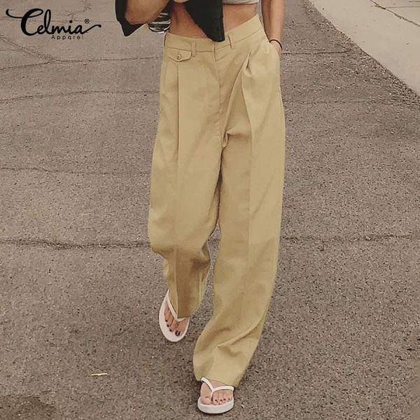 women casual wide leg pants celmia plus size fashion high waist trousers female solid color loose pockets pantalones women's & capris, Black;white
women casual wide leg pants celmia plus size fashion high waist trousers female solid color loose pockets pantalones women's & capris, Black;white