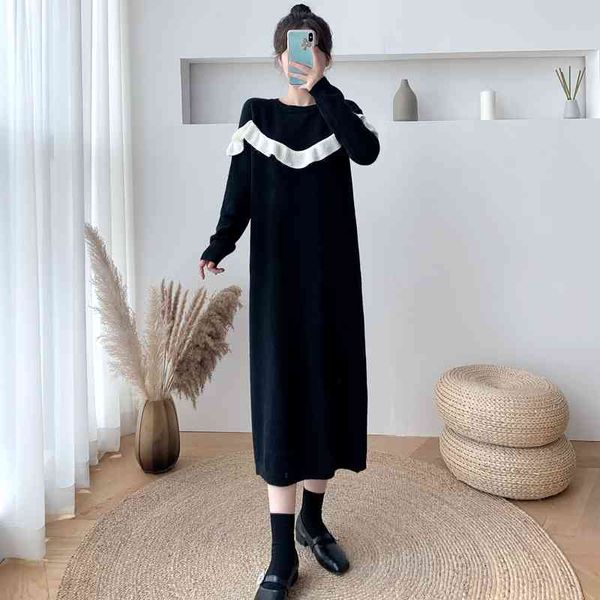 jxmyy autumn and winter new style over-the-knee long loose-fitting sweater dress temperament fungus design knit dress women 210412, White;black
jxmyy autumn and winter new style over-the-knee long loose-fitting sweater dress temperament fungus design knit dress women 210412, White;black