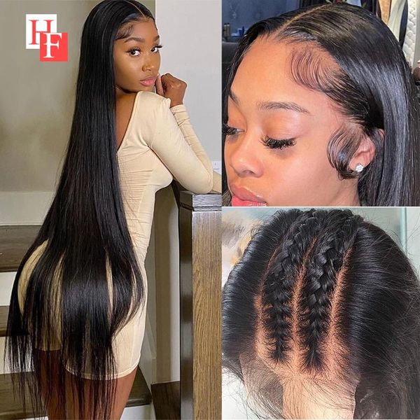 lace wigs hf front human hair remy malaysian straight frontal wig for black women 32inch long closure pre plucked, Black;brown 
lace wigs hf front human hair remy malaysian straight frontal wig for black women 32inch long closure pre plucked, Black;brown