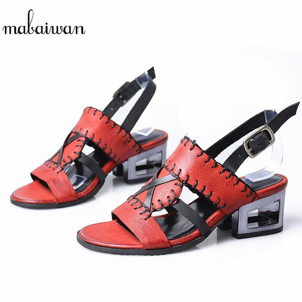 mabaiwan 2021 fashion red women casual shoes summer sandals blue genuine leather woman buckle gladiator feminino, Black
mabaiwan 2021 fashion red women casual shoes summer sandals blue genuine leather woman buckle gladiator feminino, Black