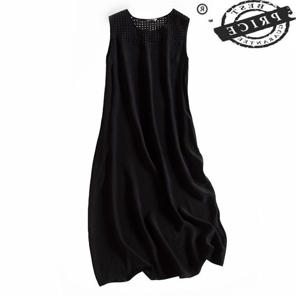 casual dresses real silk vintage summer dress women 2022 elegant sleeveless embroidery black mid woman boho party vestidos a0122, Black;gray
casual dresses real silk vintage summer dress women 2022 elegant sleeveless embroidery black mid woman boho party vestidos a0122, Black;gray