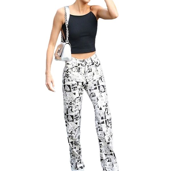 women pants high elasic figure print pleated trousers elegant ladies loose female casual daily clothing 210522, Black;white
women pants high elasic figure print pleated trousers elegant ladies loose female casual daily clothing 210522, Black;white