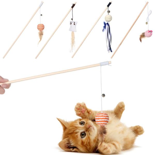 cat toys wood funny stick with mini bell wooden feather interactive color random cartoon rod mouse pet teaser toy supplies
cat toys wood funny stick with mini bell wooden feather interactive color random cartoon rod mouse pet teaser toy supplies