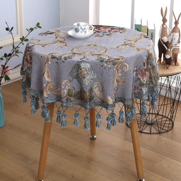 table cloth luxury european round tablecloth chenille with handmade tassels royal vintage covers art dining mat
table cloth luxury european round tablecloth chenille with handmade tassels royal vintage covers art dining mat