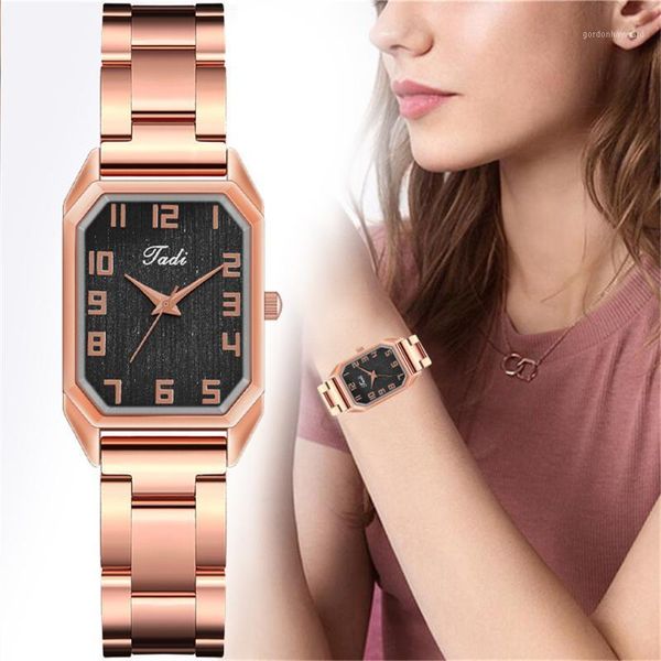 wristwatches jessingshow luxury women watches female clock stainless steel watchband quartz wristwatch fashion simple 2021 square watch, Slivery;brown
wristwatches jessingshow luxury women watches female clock stainless steel watchband quartz wristwatch fashion simple 2021 square watch, Slivery;brown