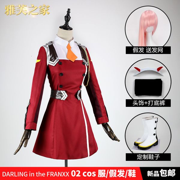 dress in franxx hiro ichigo miku kokoro zero two cosplay school uniform costume anime halloween suit, Black;gray
dress in franxx hiro ichigo miku kokoro zero two cosplay school uniform costume anime halloween suit, Black;gray