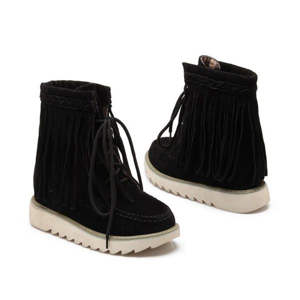 autumn and winter sweet tassel boots junior high school students leisure flat short snow, Black
autumn and winter sweet tassel boots junior high school students leisure flat short snow, Black