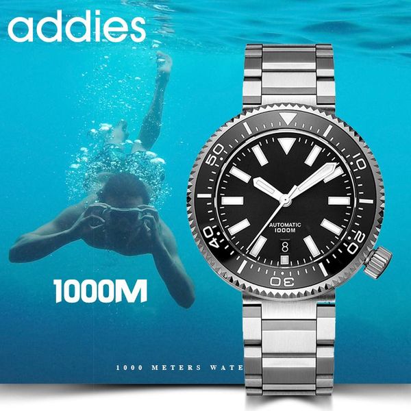 wristwatches addiesdive 1000m waterproof automatic mechanical watch men nh35a sapphire crystal steel diver bgw9 luminous ceramic bezel, Slivery;brown
wristwatches addiesdive 1000m waterproof automatic mechanical watch men nh35a sapphire crystal steel diver bgw9 luminous ceramic bezel, Slivery;brown