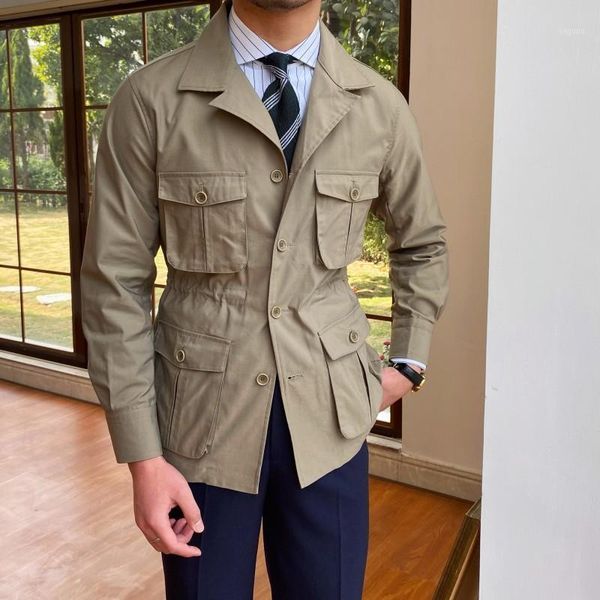 mens multi-pockets vintage cargo jacket harajuku spring slim fit waist outwear coat casual male single breasted work jackets men's, Black;brown
mens multi-pockets vintage cargo jacket harajuku spring slim fit waist outwear coat casual male single breasted work jackets men's, Black;brown